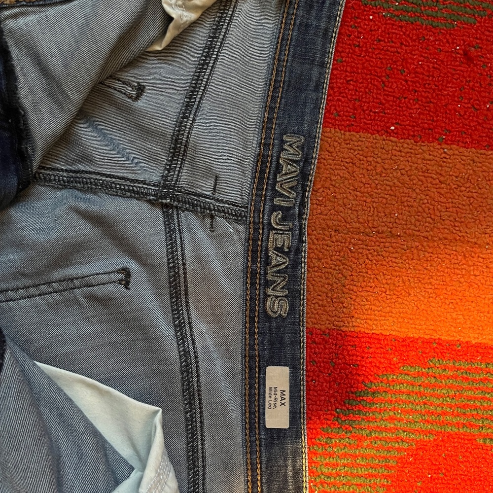 Mavi Men’s MAX Mid-Rise Wide Leg Jeans 40 x 30 - Picture 3 of 9